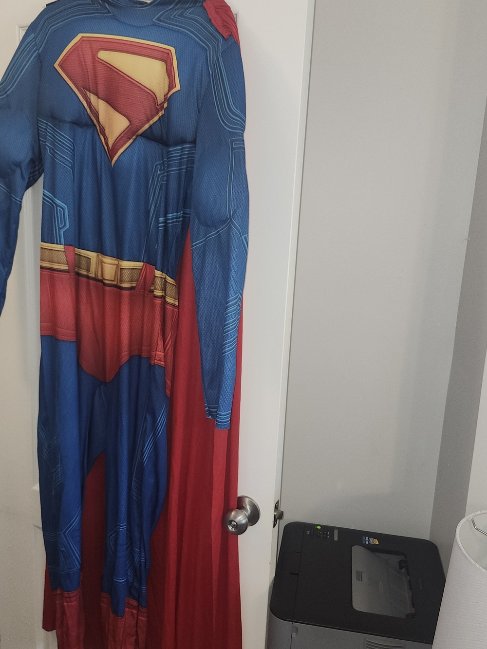 DC Comics Blue Red and Gold Superhero Suit